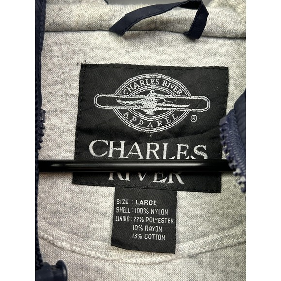 Clemson Tigers Jacket Mens Large Gray NCAA College Football Hooded Charles River - Picture 7 of 9